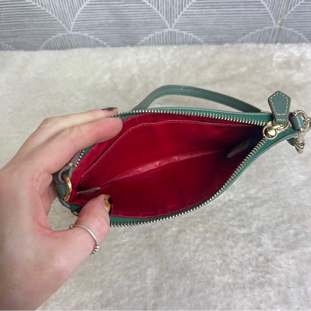 Dooney and Bourke Turquoise Wristlet - Picture 4 of 5